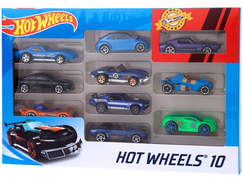 Kit 10 Carrinhos Hot Wheels Mattel - 54886 - Carrinhos de